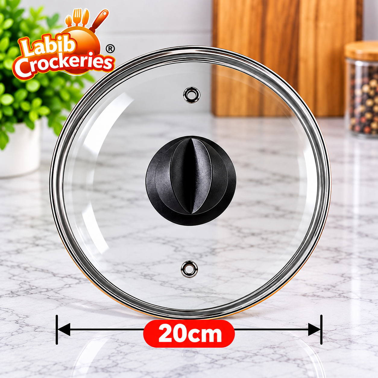 20cm Glass Lid